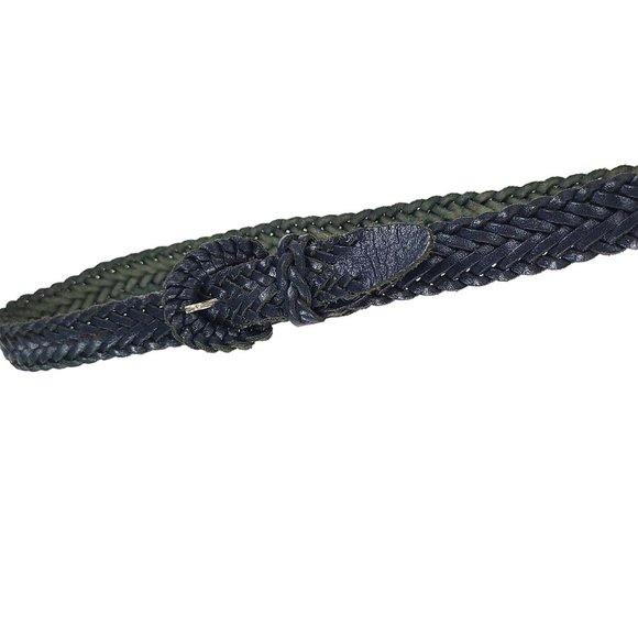 Capezio Accessories - Capezio Navy Blue Braided Leather Belt S/M